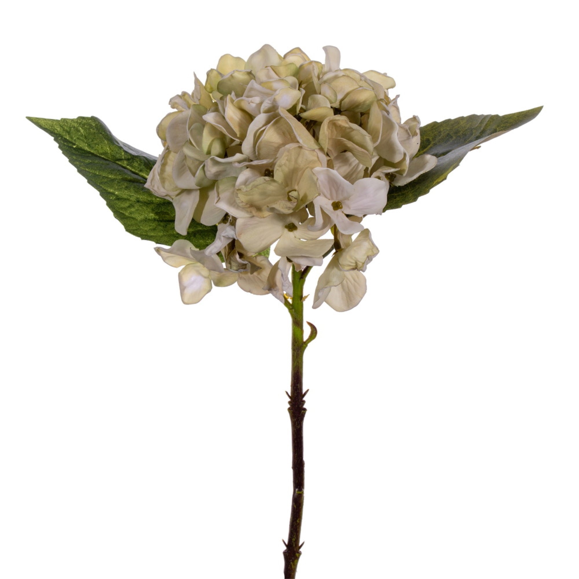Vickerman 13” White Artificial Dried Hydrangea Pick 3 per bag.