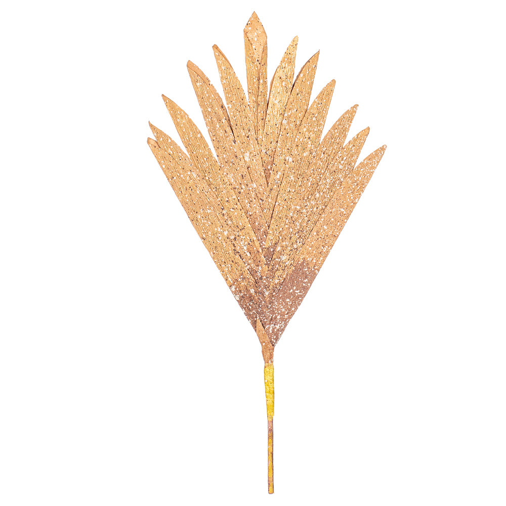 18” Art. Brown Designer Palm Fan