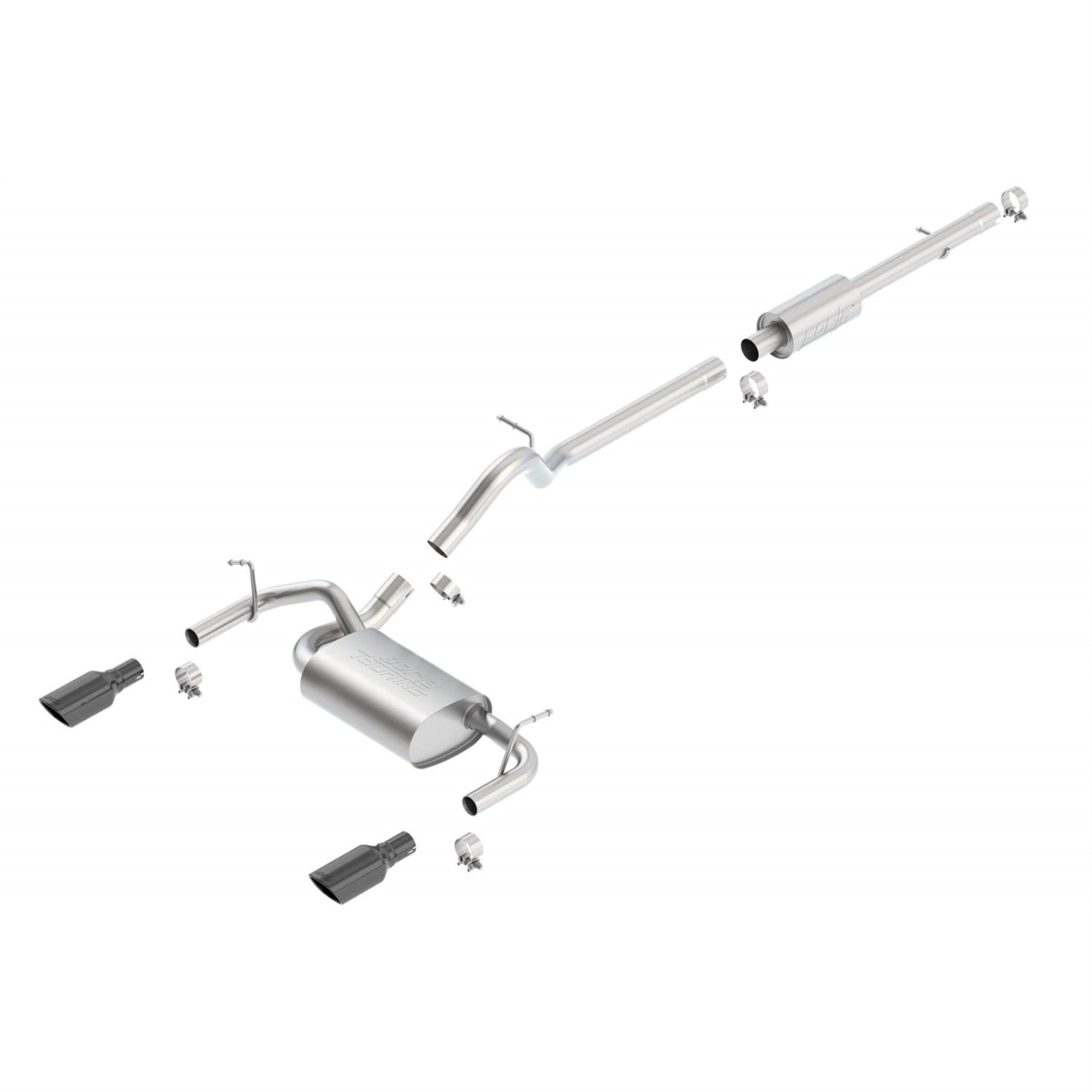 Borla 140459Bc Touring; Cat-Back System 12-14 Wrangler (Jk)
