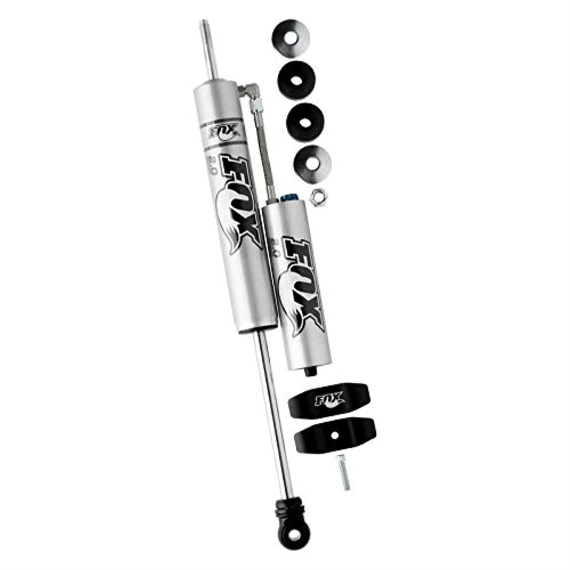 Fox Shock, 2.0 Performance Series, Monotube, Aluminum, Clear Anodized, Rear, 0 In To 1.5 In Lift