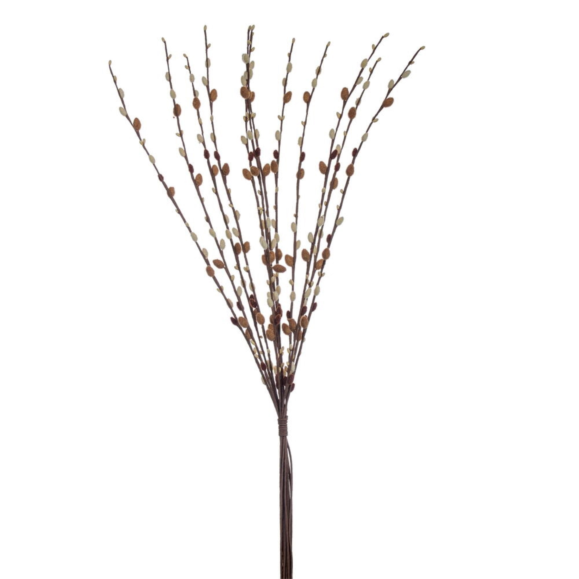 Vickerman 36” Artificial Brown Goat Willow Bundle. Recommended for indoor use