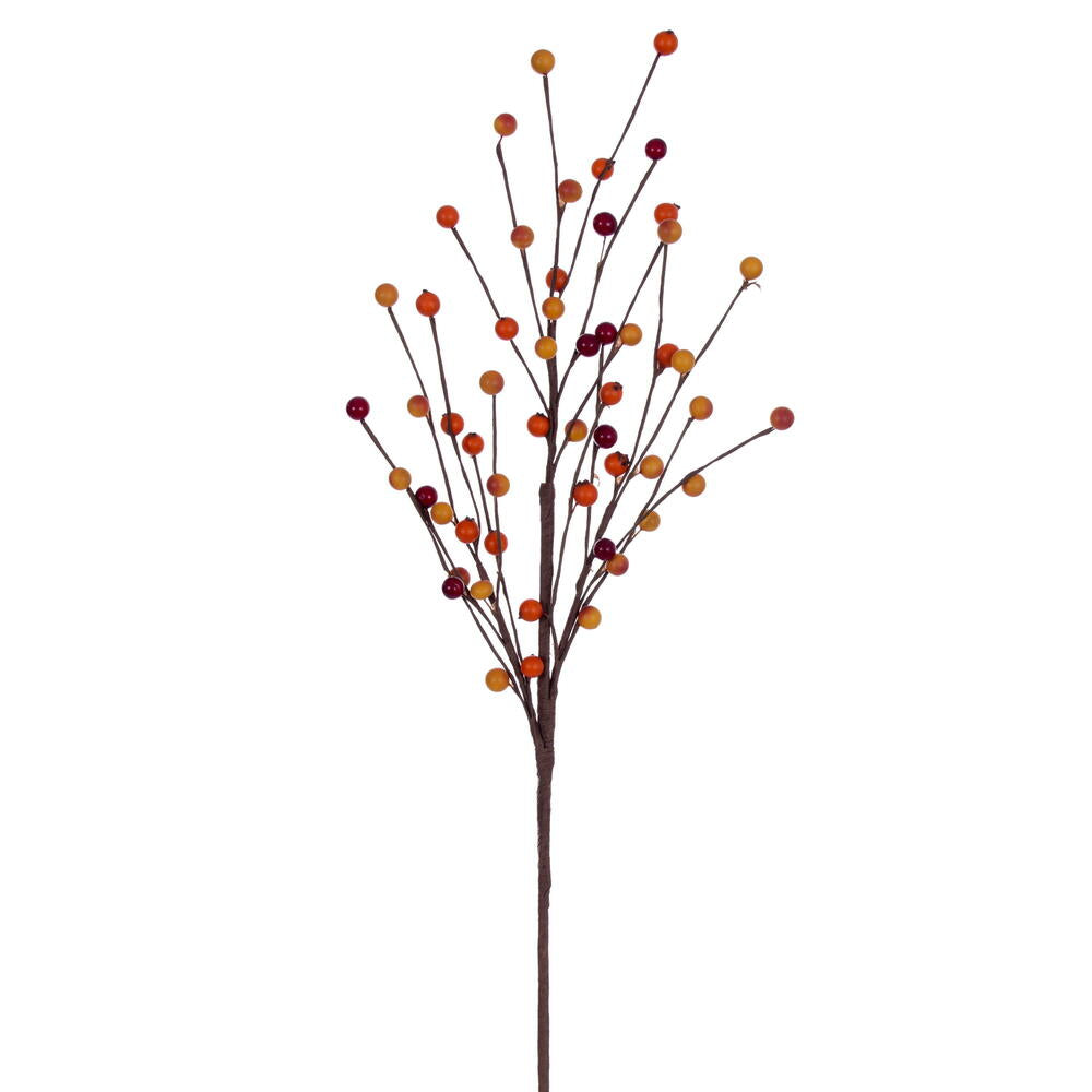 24” Orange Berry Spray 4/Bag