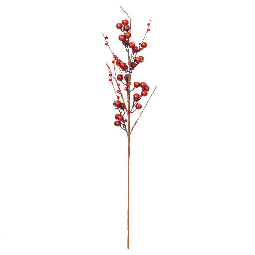 31” Dark Red Berry Spray 3/Bag