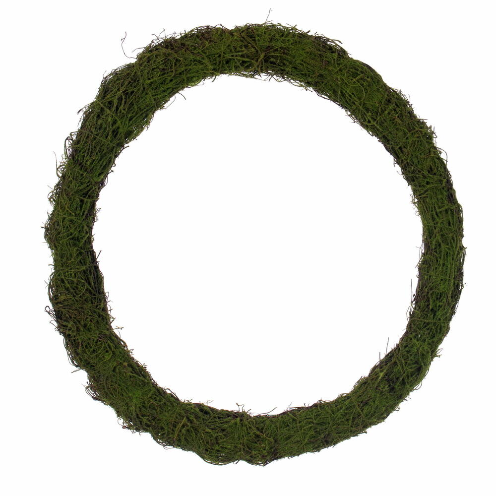 18”W Circular Mossy Twig Wreath