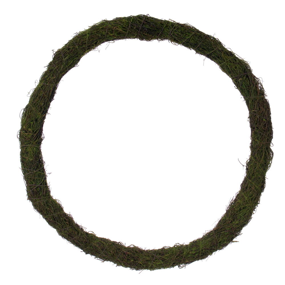 24″W Circular Mossy Twig Wreath
