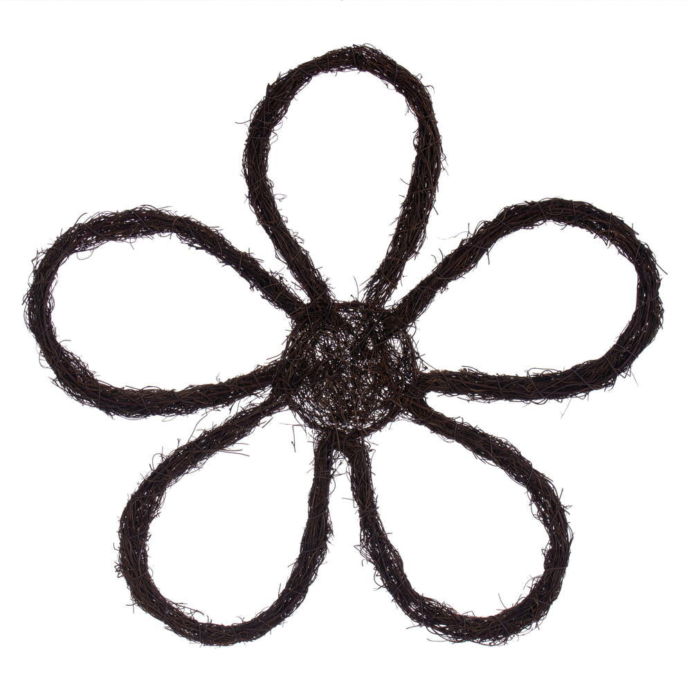 24”H x 24”W Flower Outline Twig Wreath