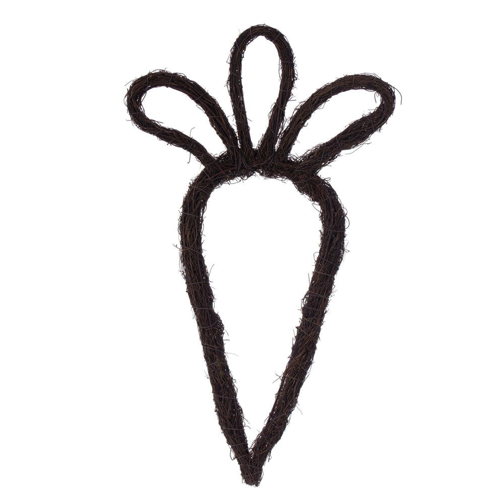 23”H x 12”W Carrot Outline Twig Wreath