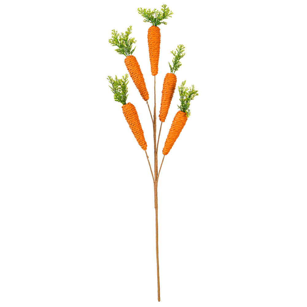 26” Orange Jute Carrot Spray 2/Bag