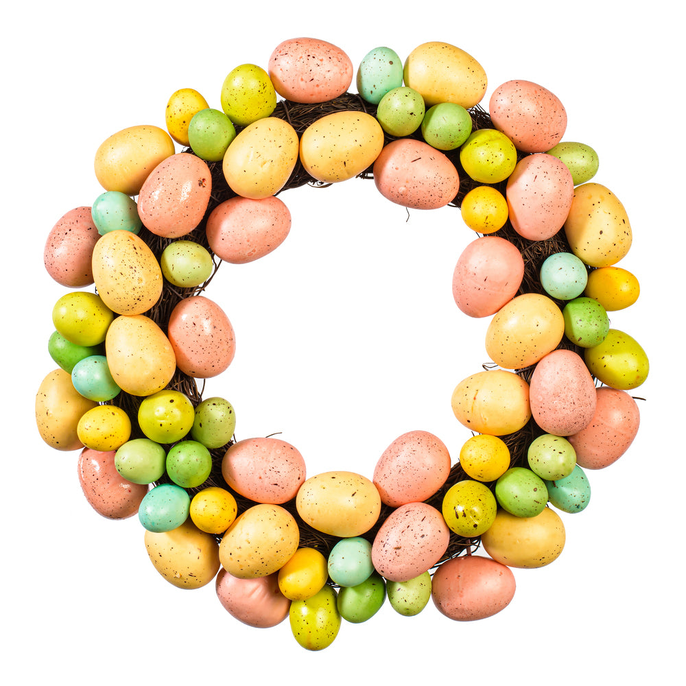 13″ Pastel Easter Egg Wreath