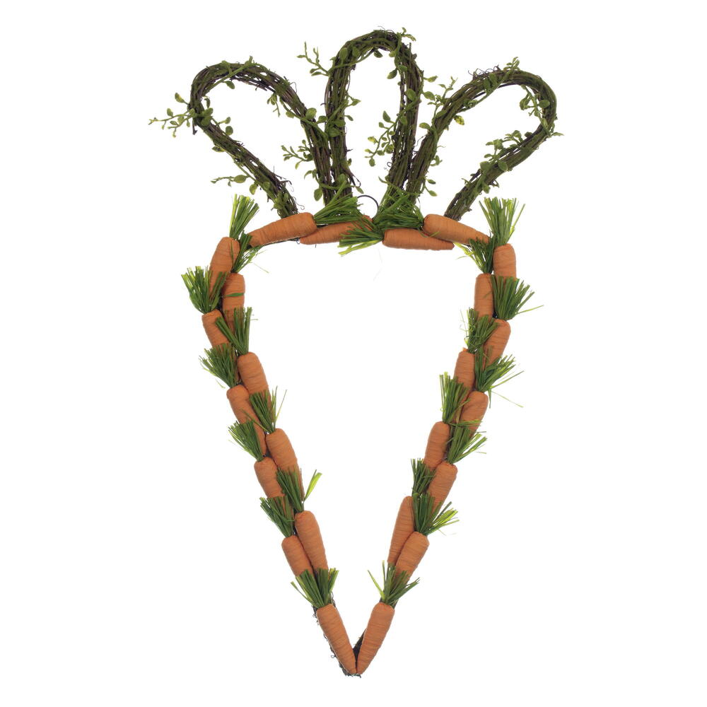 22” Orange Carrot Shape Wreath
