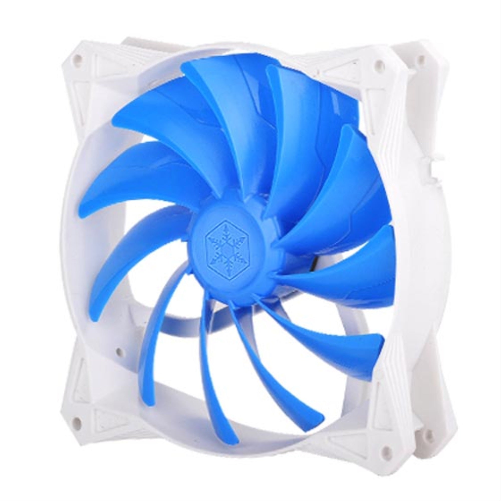 140X140X25Mm /  Mixed Blue Blade Design With White Frame / 4Pin Fan With Pwm/ Pcf Bearing