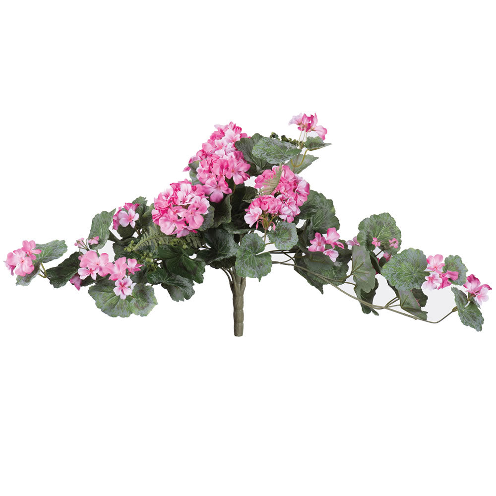 Vickerman 22″  Geranium Hanging Bush-Lt Pink - FQ172802
