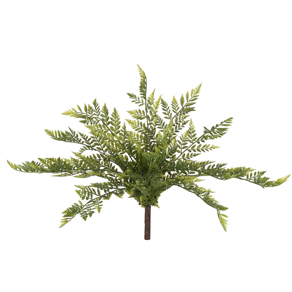 Vickerman 17” Green Rabbit Foot Fern Bush 2/Pk - FQ180501
