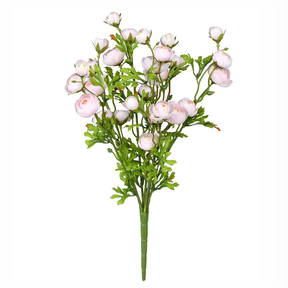 Vickerman 18” Pink/Yellow Ranunculus Bush - FQ190245