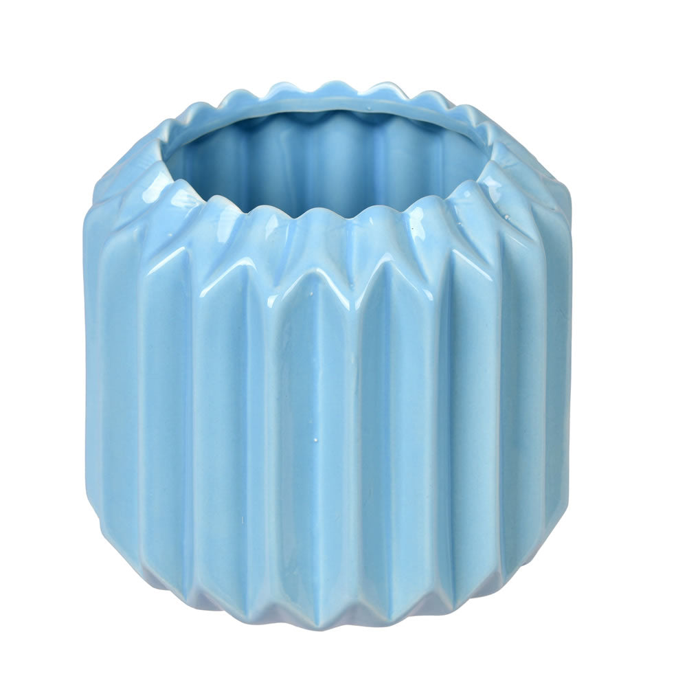 Vickerman 5.25” Powder Blue Ceramic Pot - FQ198505