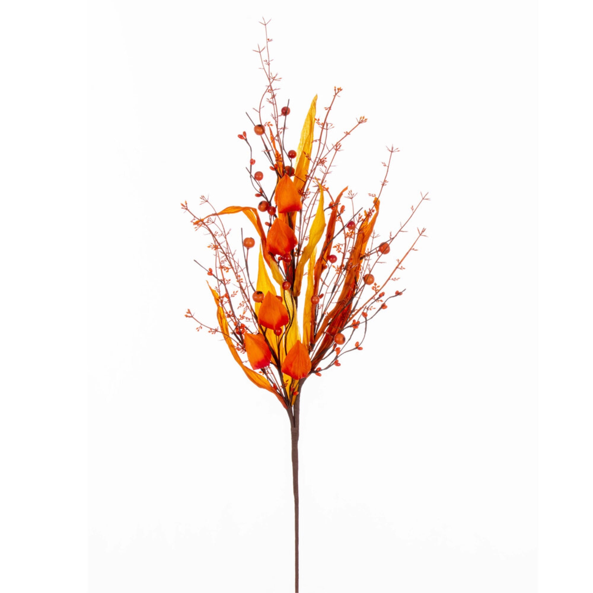 29” Ornge Fall Lantern/Berry Spray 2/Bag
