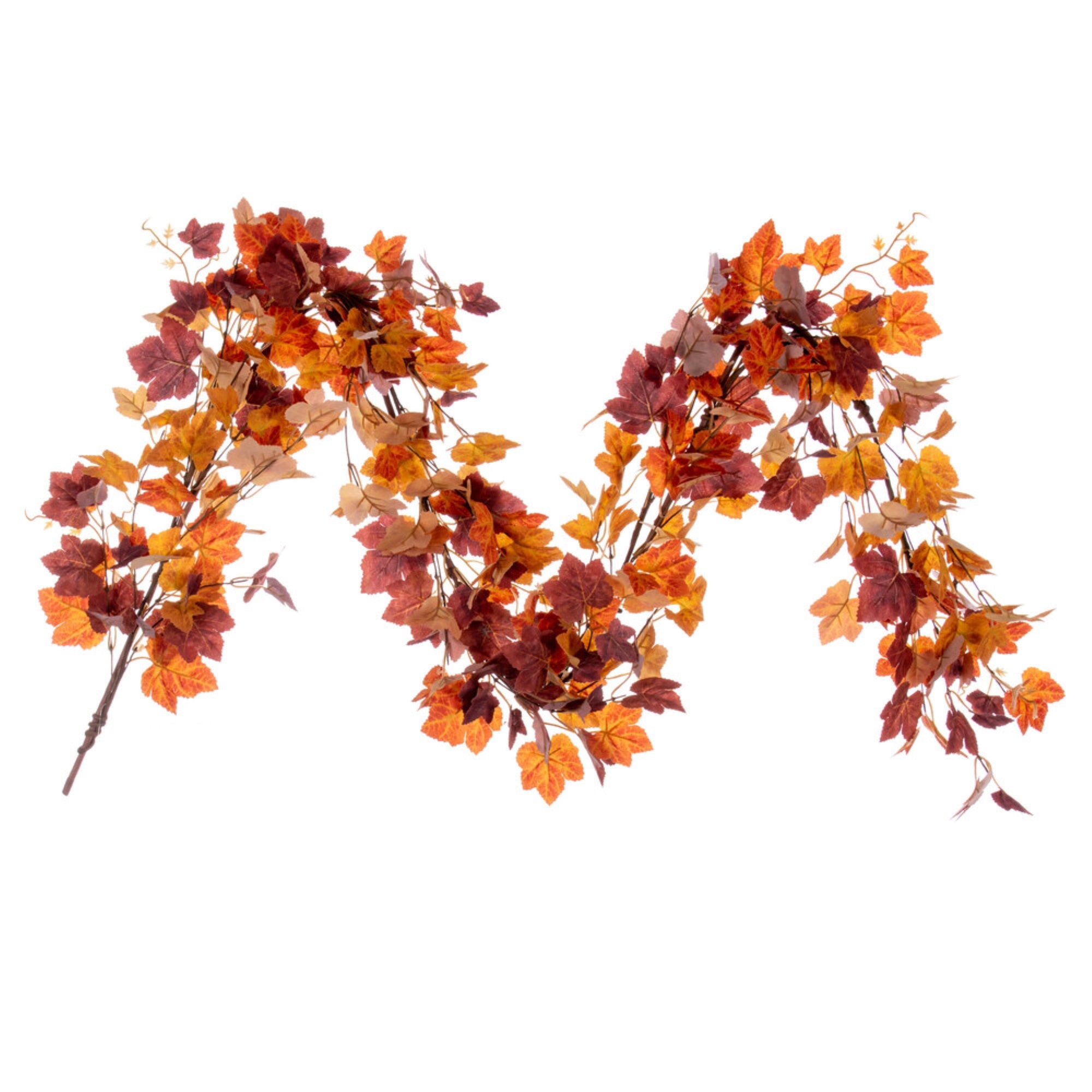 60” Orange Fall Maple Leaf Garland