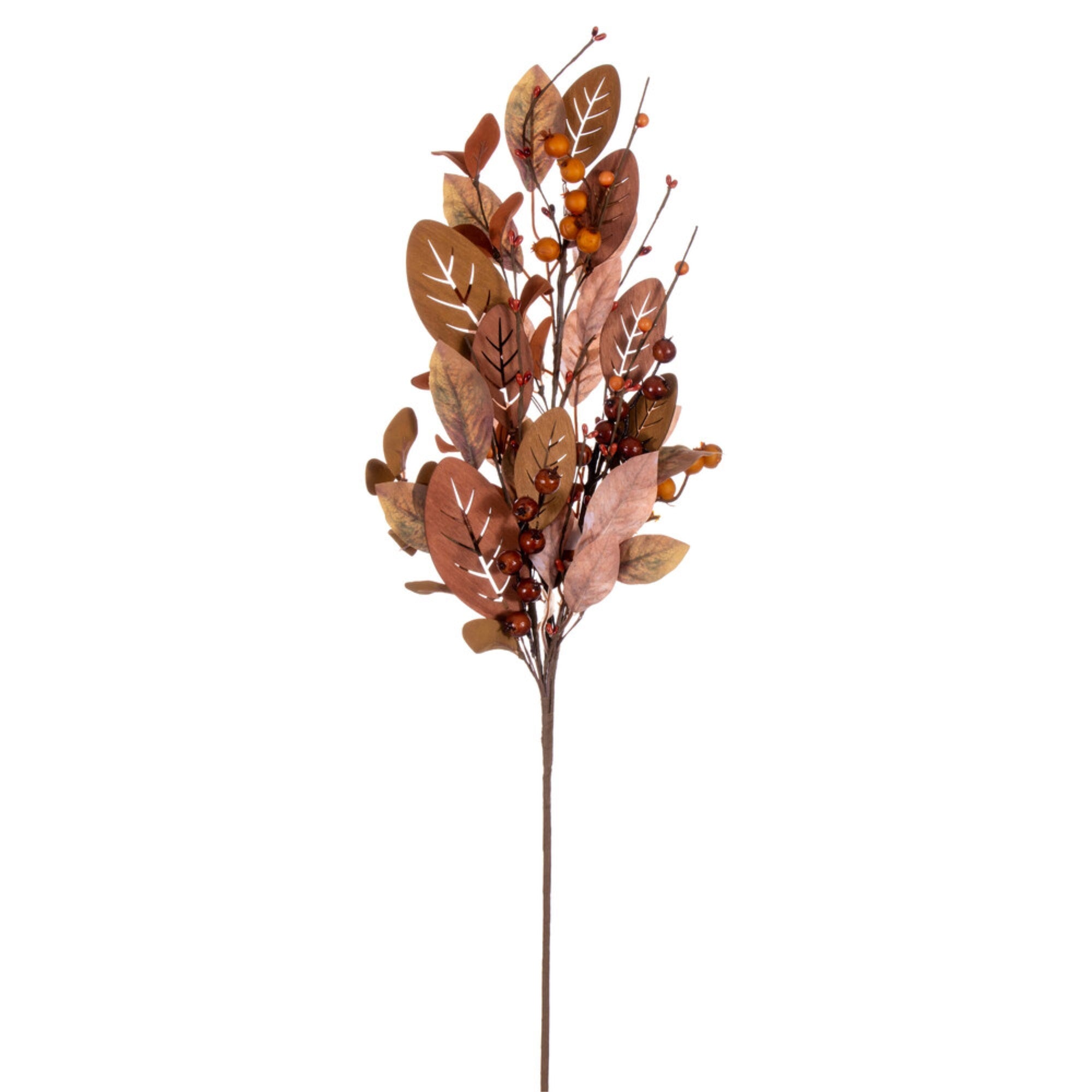 34” Lt Brn Fall Bry/Wood Leaf Spry 2/Bag