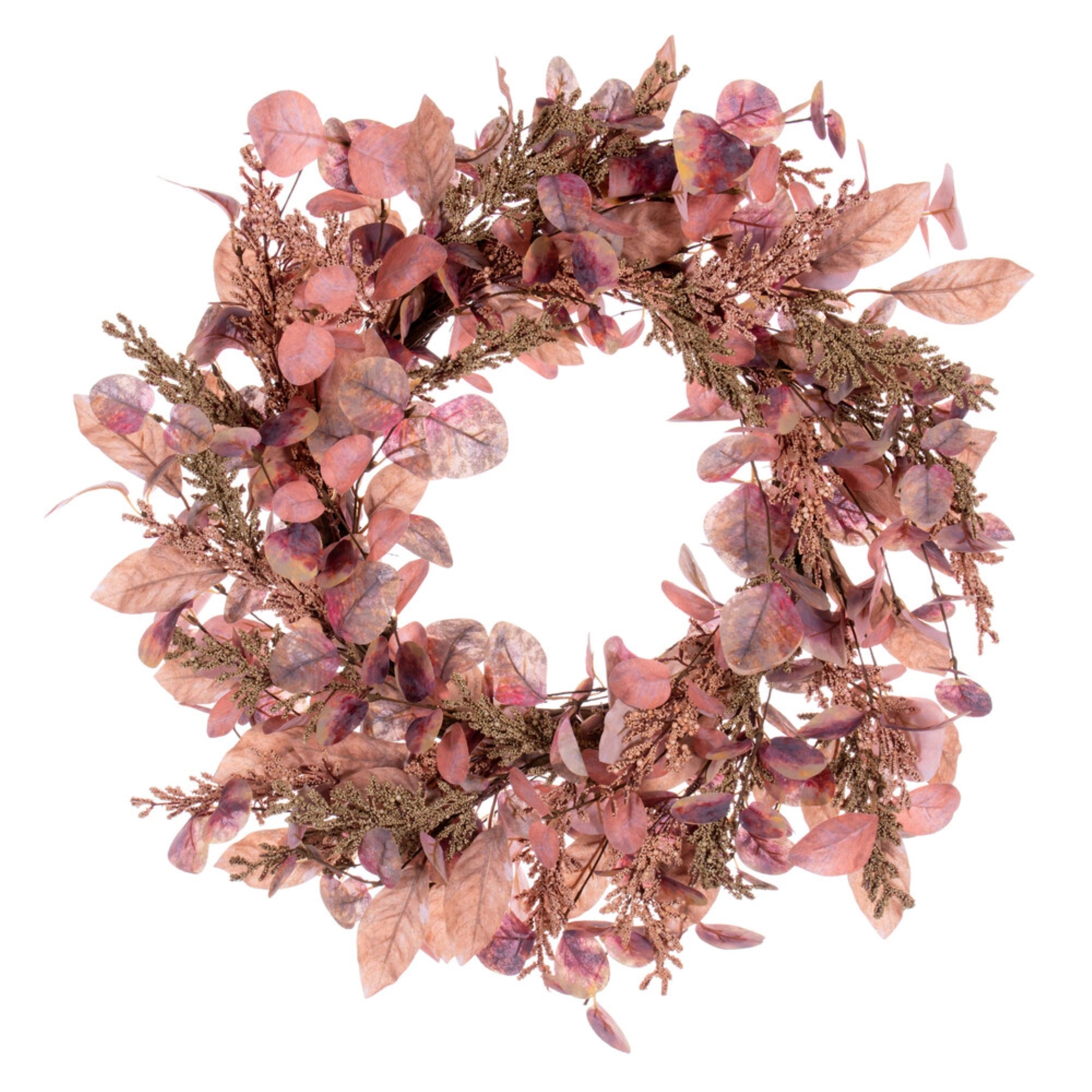 22” Dusty Rose Fall Eucalyp/Berry Wreath
