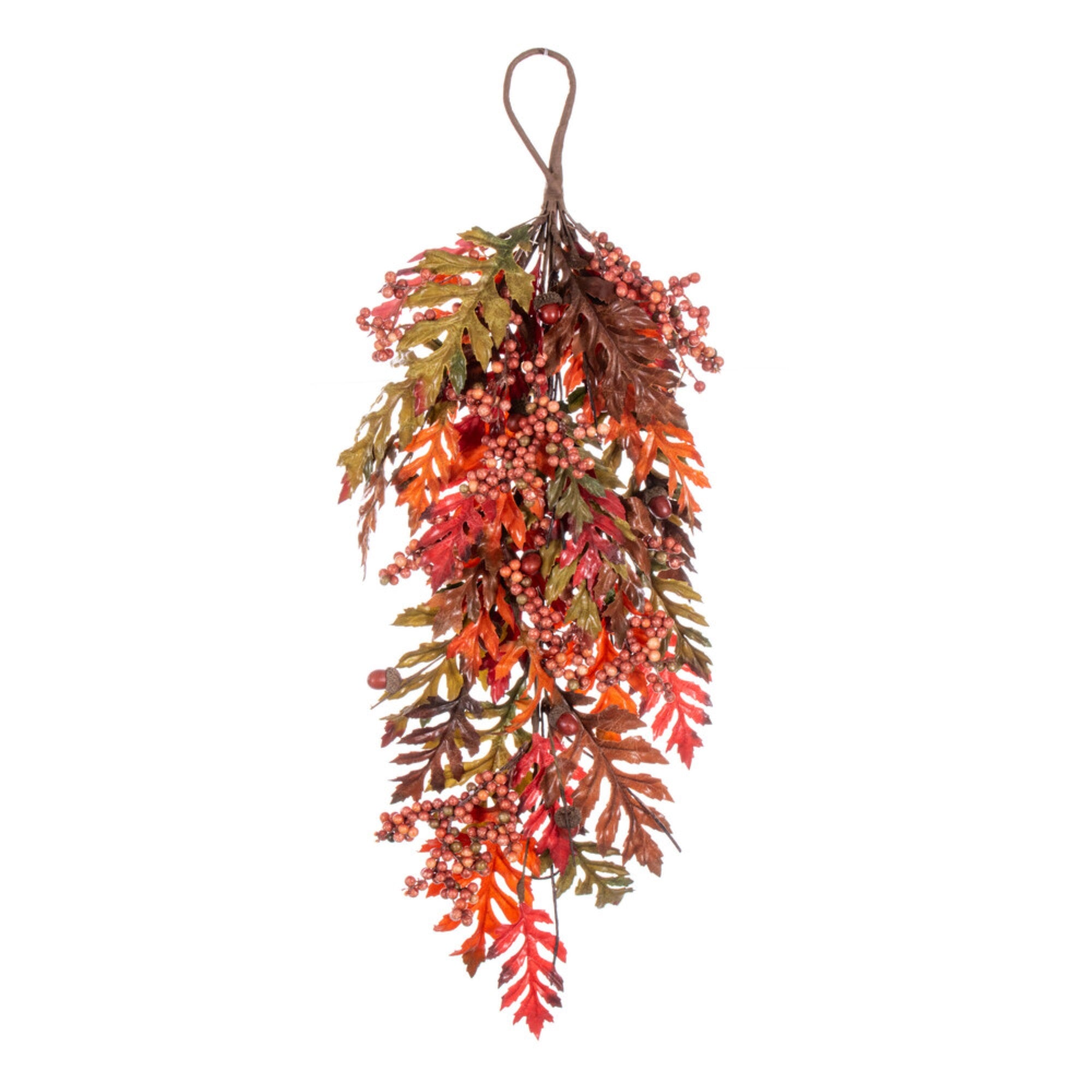 26” Oak Leaves/Acorn/Berry Teardrop