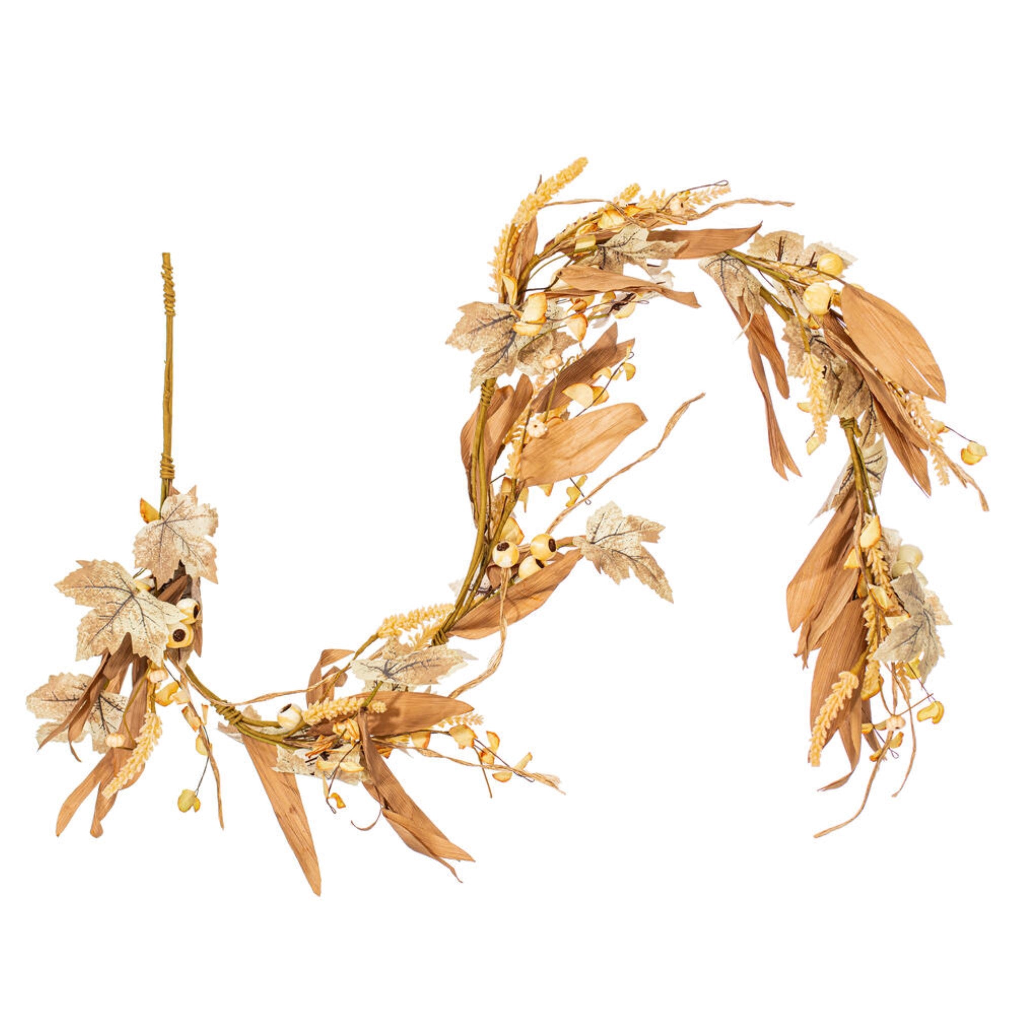 Vickerman 5' Artificial Mixed Harvest Foliage with Berries Garland