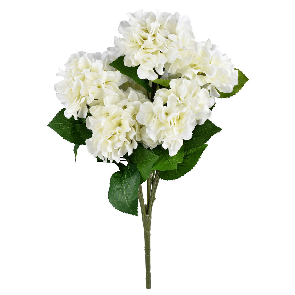 Vickerman 21” White Hydrangea Bush - FR190211
