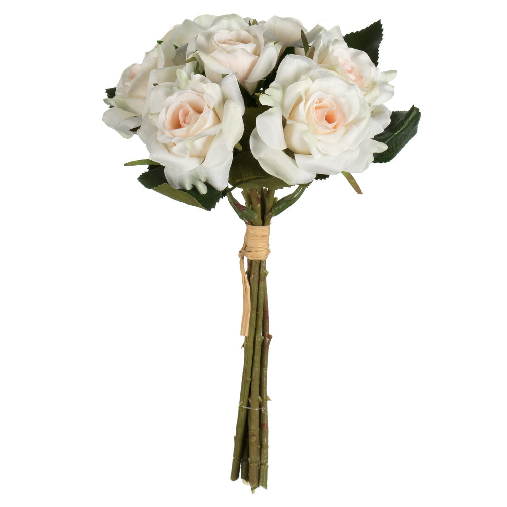 Vickerman 10” Cream Rose Bundle 3/pk - FR190903