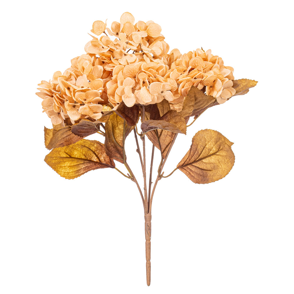 16.5” Cream Hydrangea Bush 2/Bag
