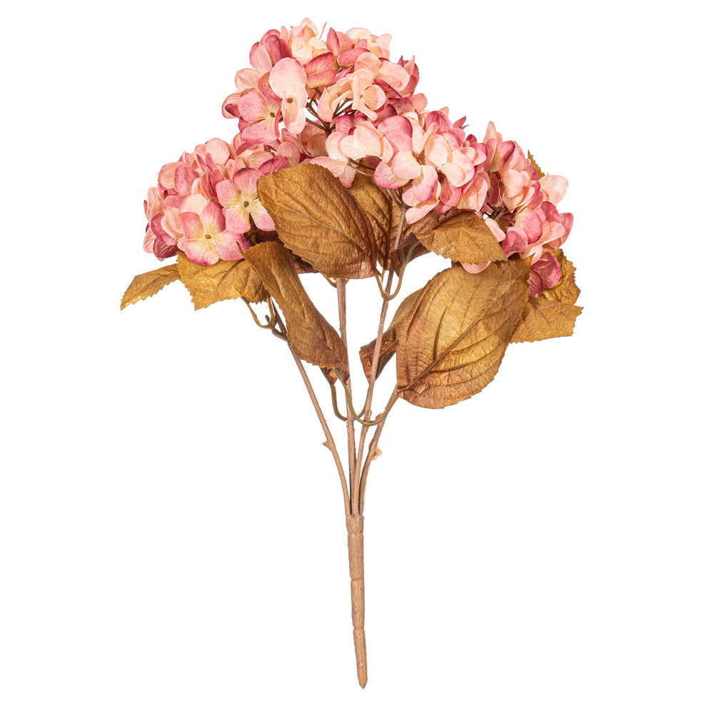 16.5” Light Pink Hydrangea Bush 2/Bag