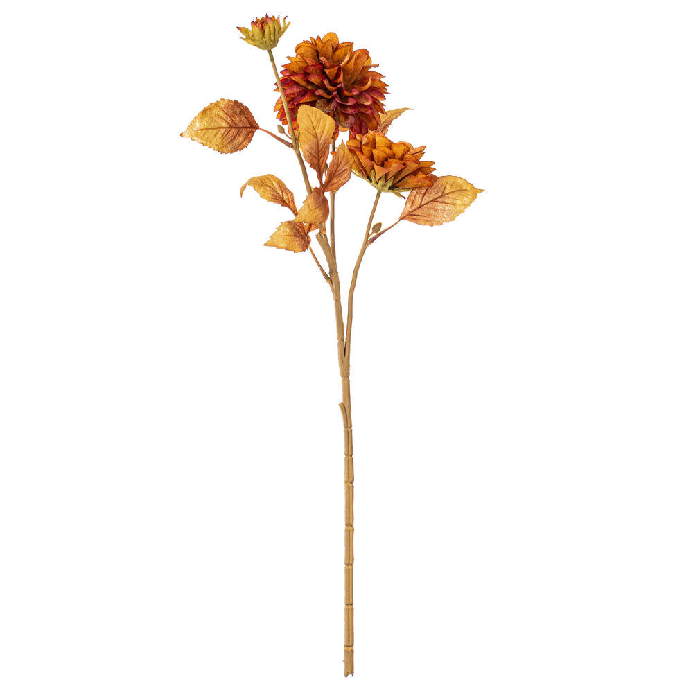 26” Dark Brown Chrysanthemum Spray 3/Bag