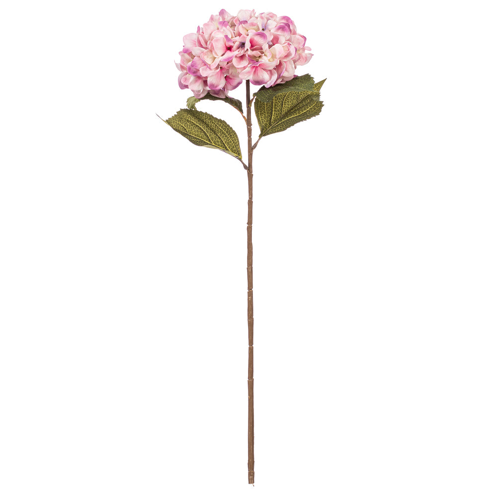 32.5 x 9" Lt  Pink Hydrangea Stem 3/Bag"