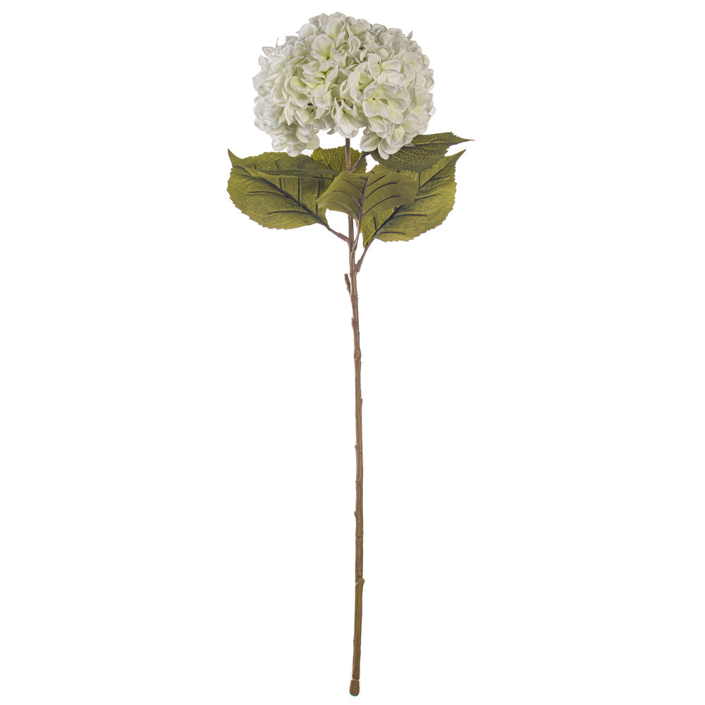 42 x 10" White Hydrangea Stem"