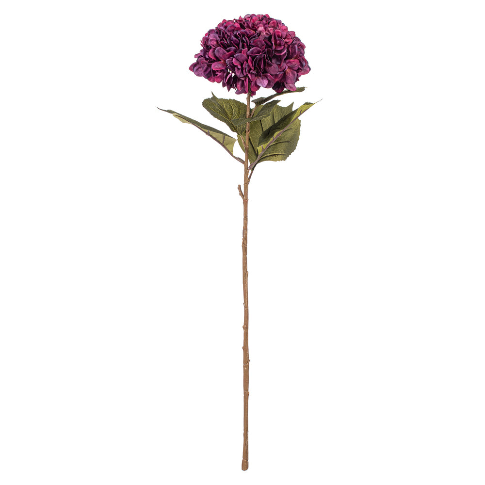 42” x 10” Burgundy Hydrangea Stem