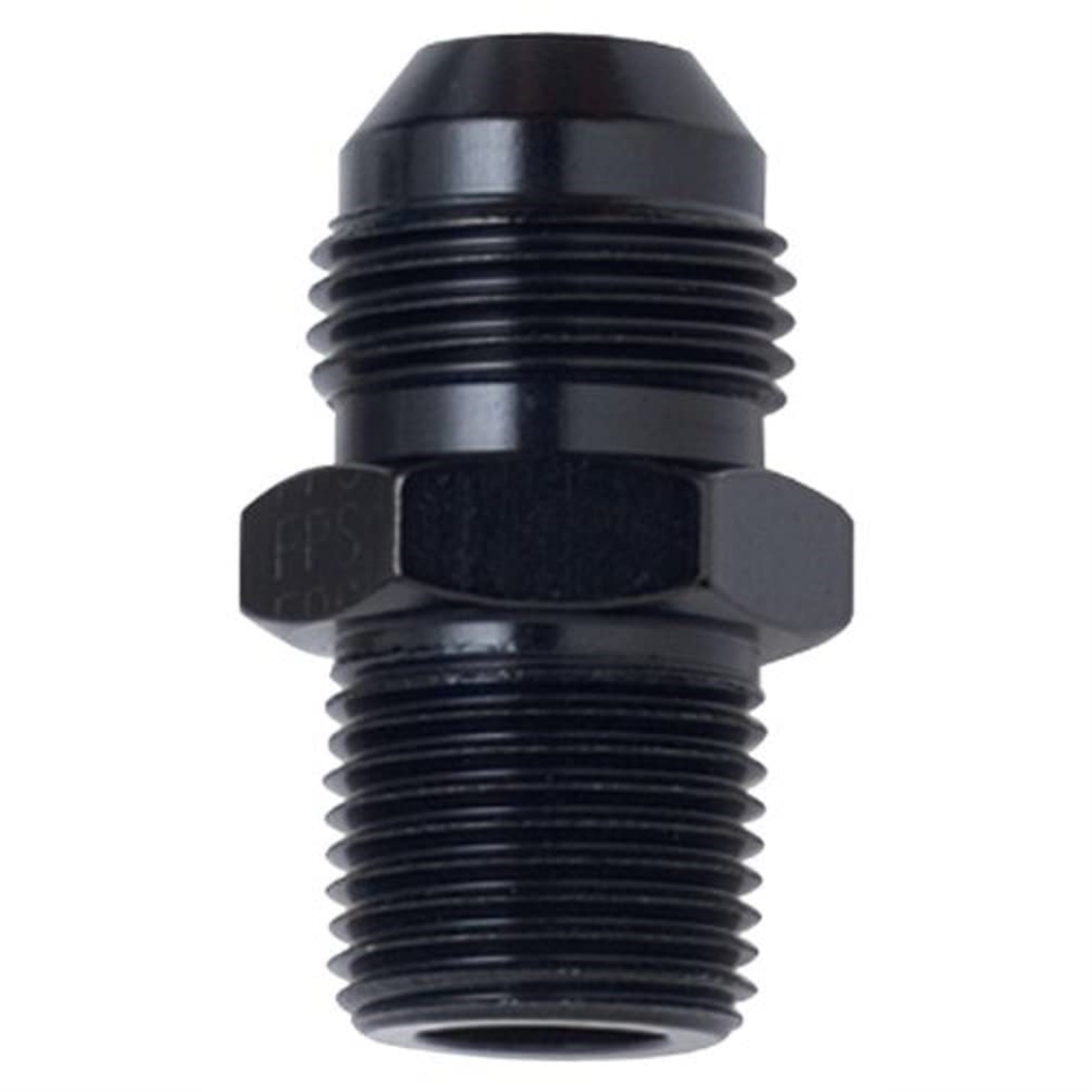 Fragola 481606-Bl Black Size (-6) X 1/4' Mpt Straight Adapter Fitting