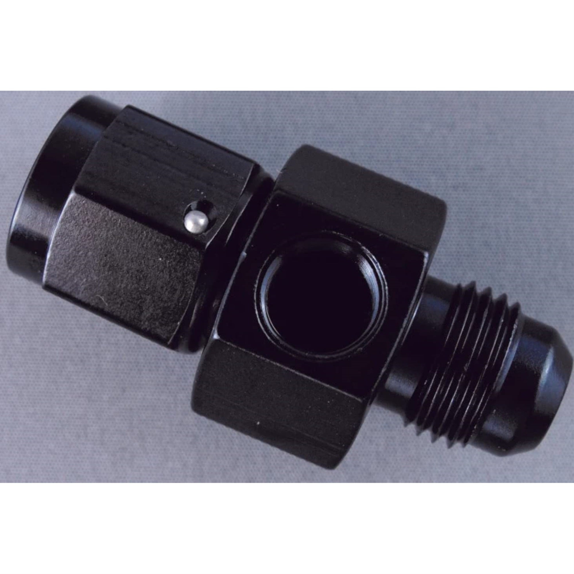 Fragola Inline Gauge Adapter -6An Male X -6An Fem - Black