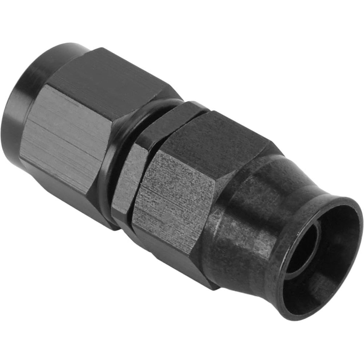 Fragola Performance Systems 680106-Bl #6 Real Street Str Hose End For Ptfe Hose Black