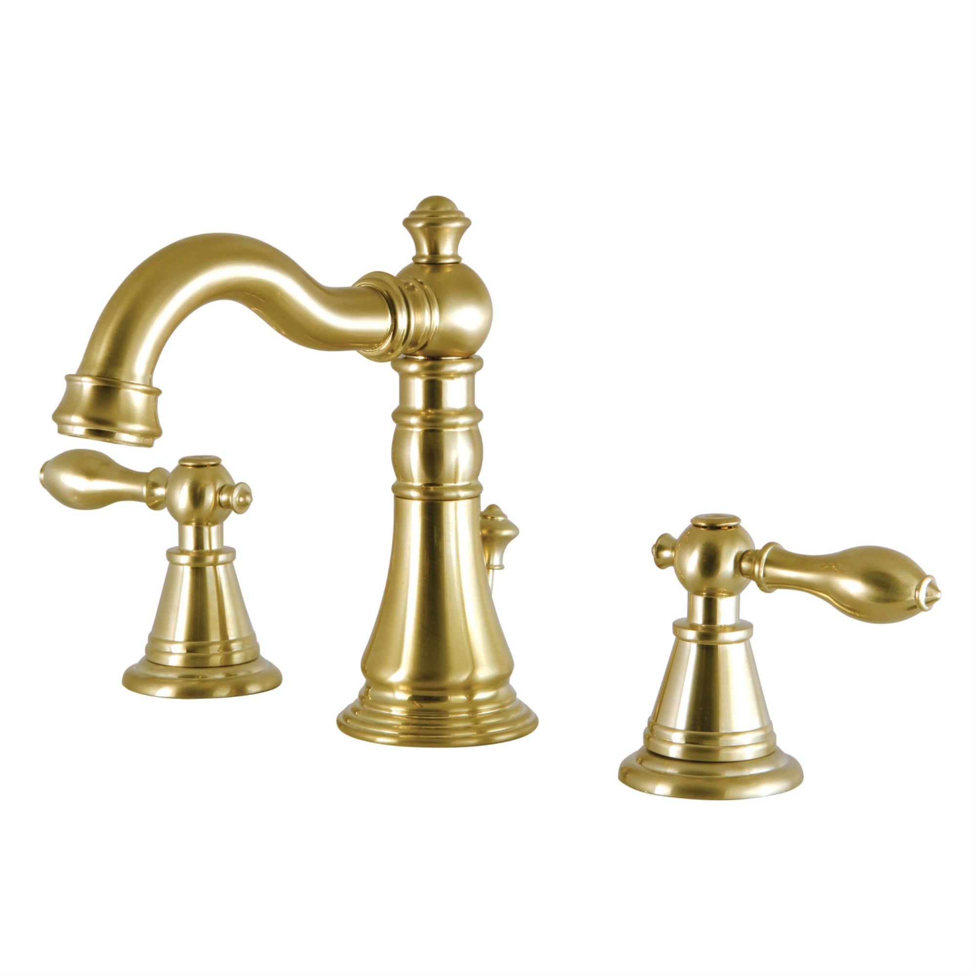 Fauceture Fsc1973Al English Classic Widespread Bathroom Faucet, Brushed Brass