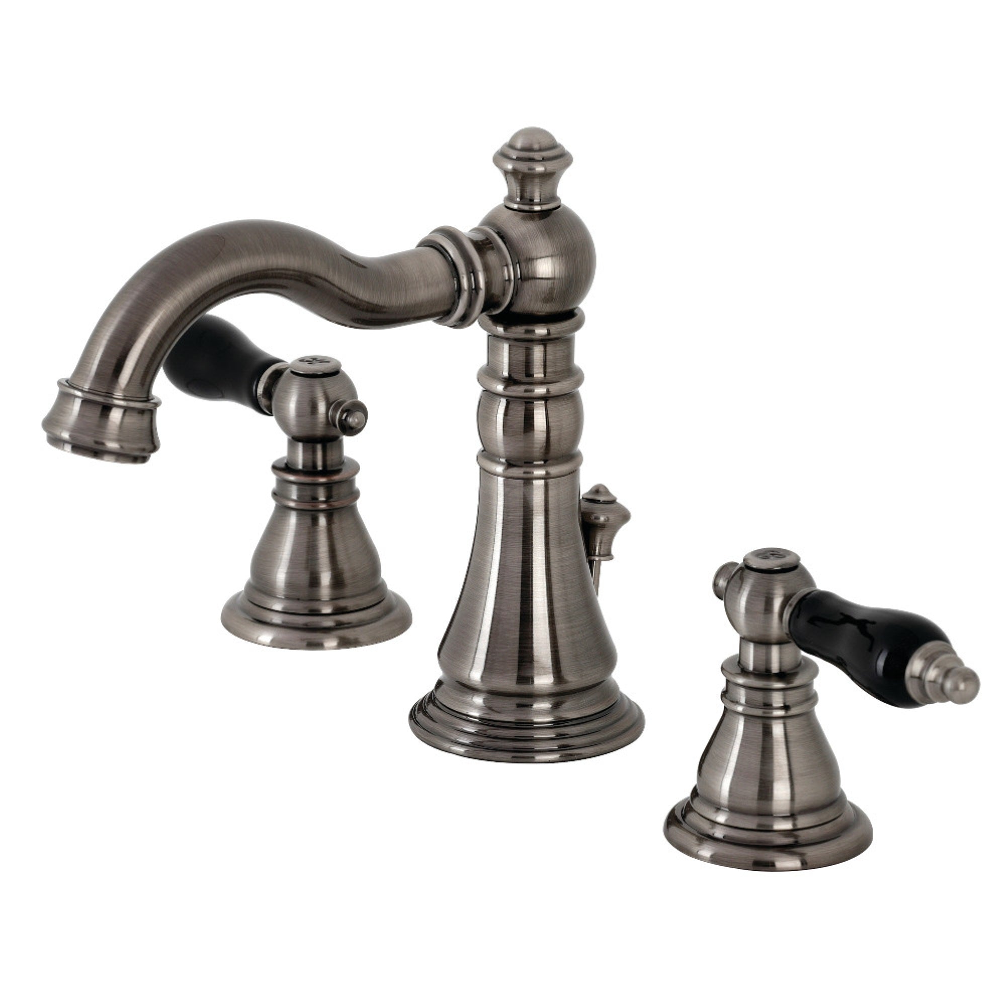 Fauceture Fsc1974Akl Duchess Widespread Bathroom Faucet With Retail Pop-Up, Brushed Black Stainless Steel