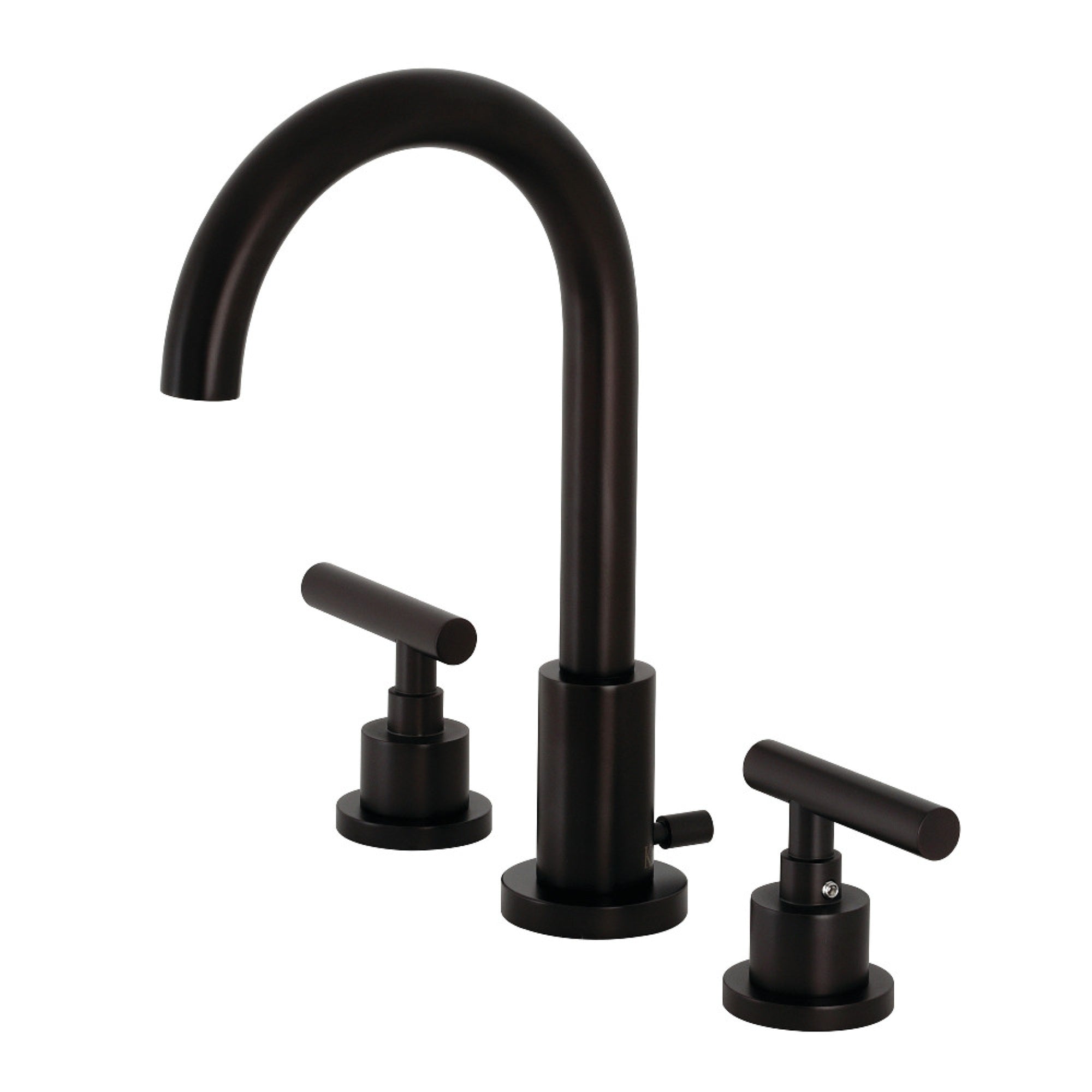 Kingston Brass Fsc8925Cml Manhattan Widespread Bathroom Faucet With Brass Pop-Up, Oil Rubbed Bronze