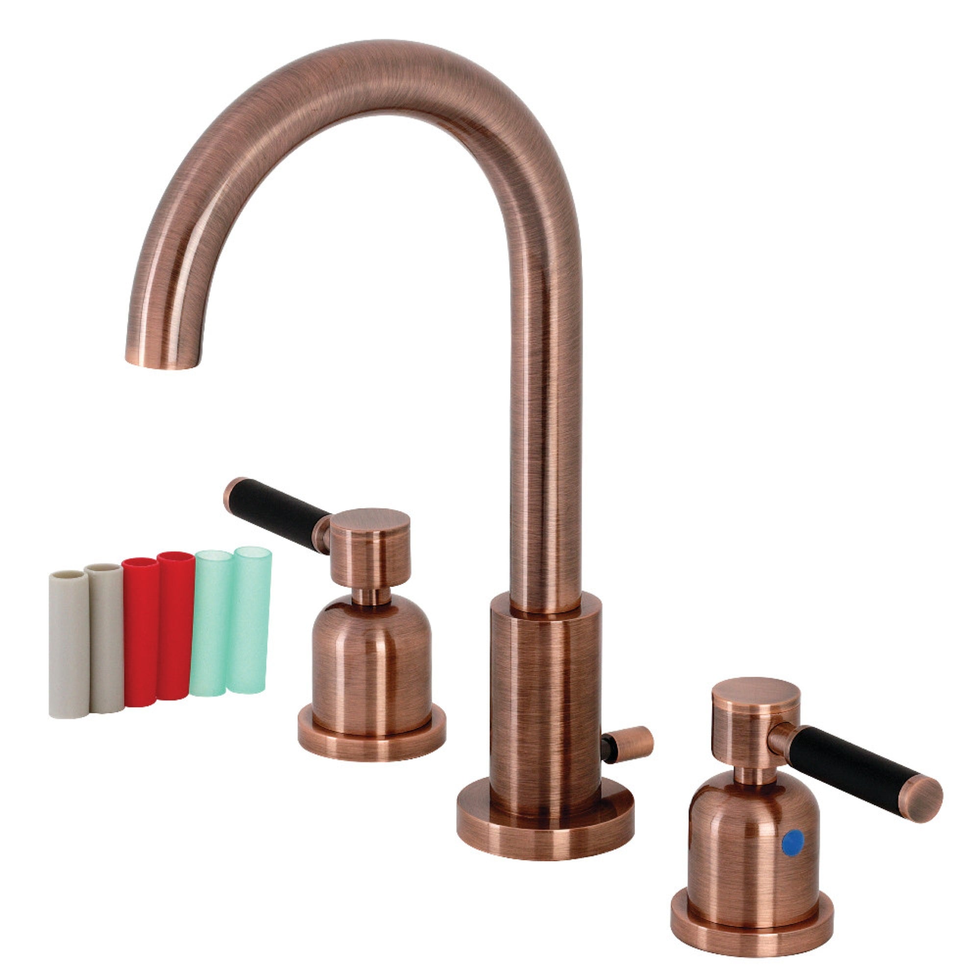 Fauceture Fsc892Dklac Kaiser Widespread Bathroom Faucet, Antique Copper