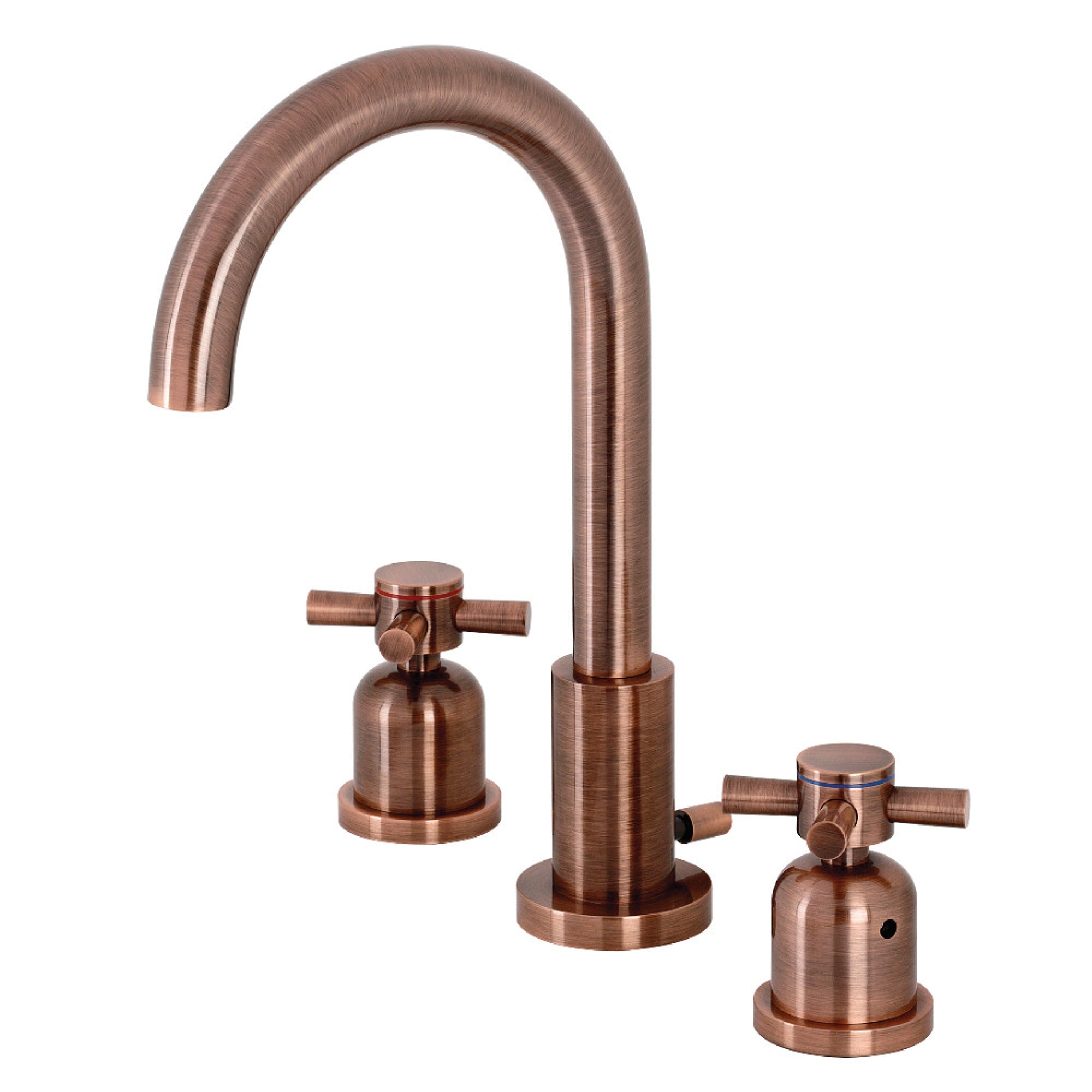 Fauceture Fsc892Dxac Concord Widespread Bathroom Faucet, Antique Copper