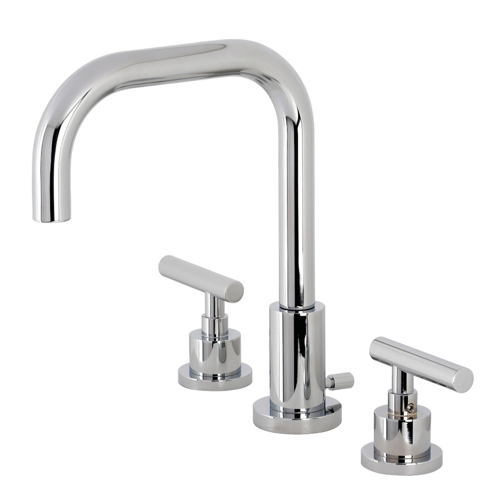Kingston Brass Fsc8931Cml Manhattan Widespread Bathroom Faucet With Brass Pop-Up, Polished Chrome
