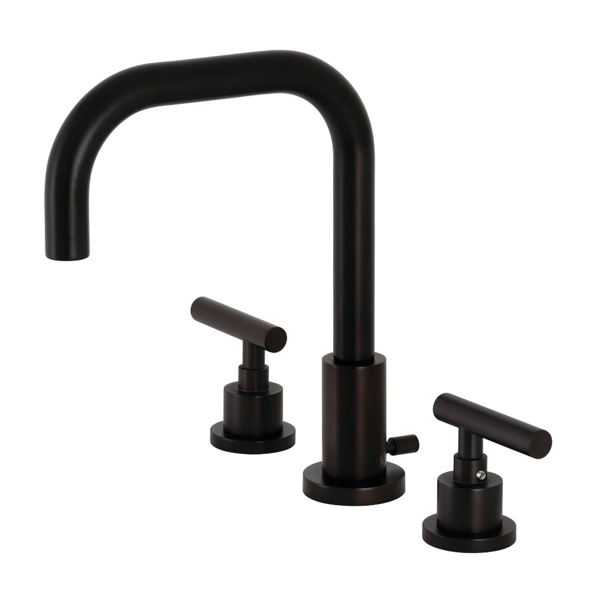Kingston Brass Fsc8935Cml Manhattan Widespread Bathroom Faucet With Brass Pop-Up, Oil Rubbed Bronze