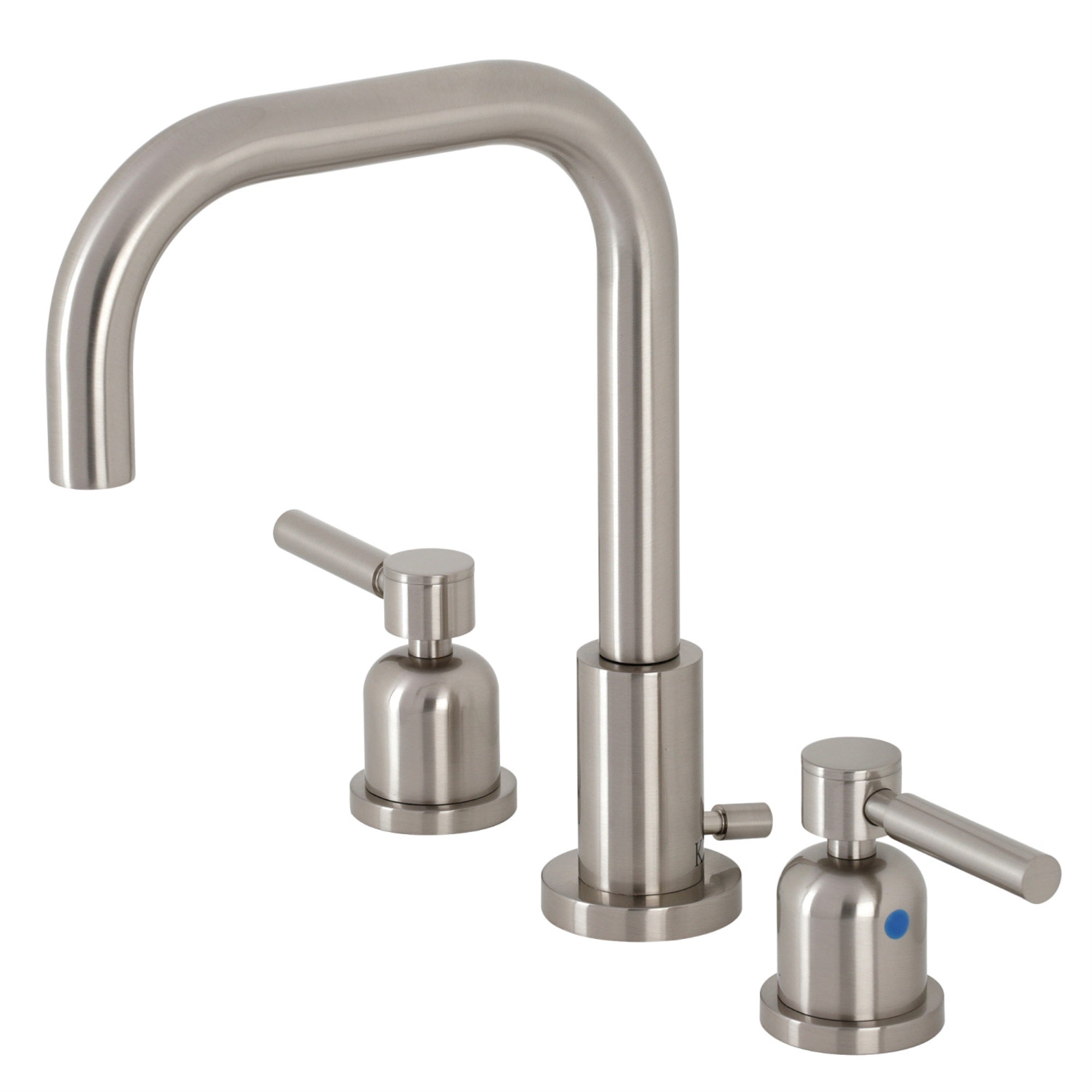 Kingston Brass Fsc8938Dl Concord Widespread Bathroom Faucet With Brass Pop-Up, Brushed Nickel
