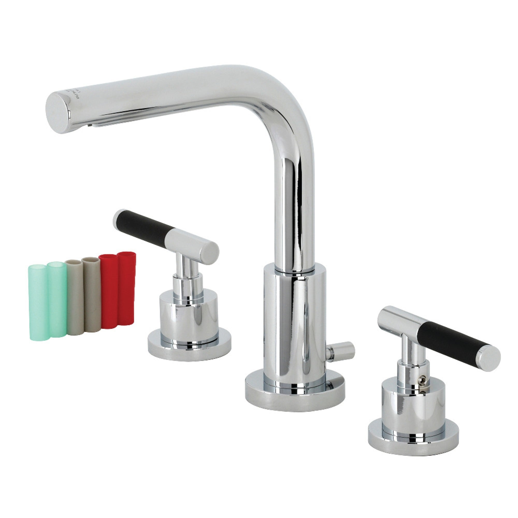Fauceture Fsc8951Ckl Kaiser Widespread Bathroom Faucet With Brass Pop-Up, Polished Chrome