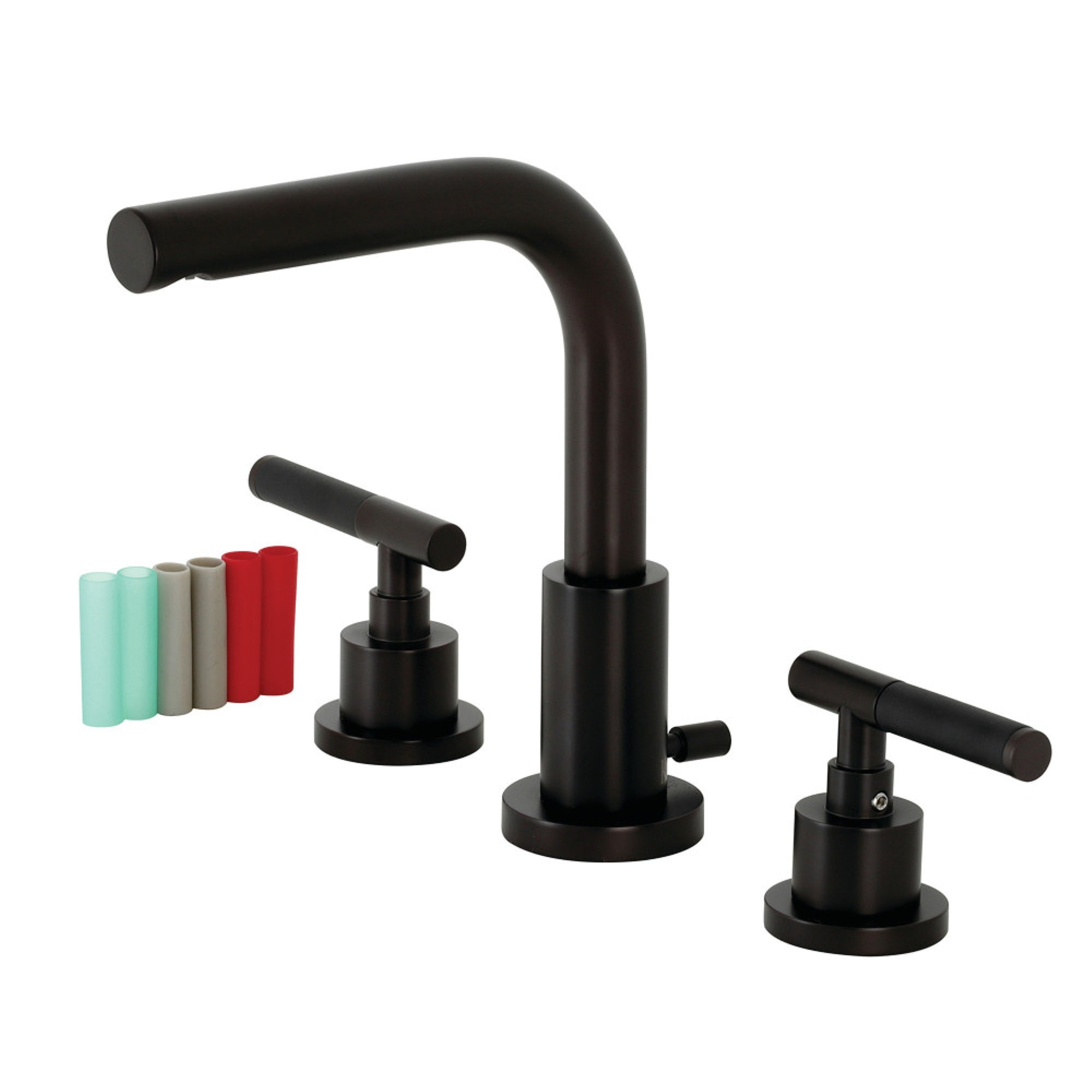 Fauceture Fsc8955Ckl Kaiser Widespread Bathroom Faucet With Brass Pop-Up, Oil Rubbed Bronze