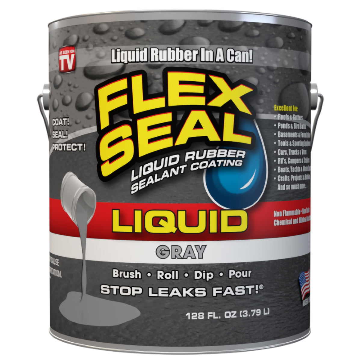 Flex Seal Liquid 1 Gallon Gray
