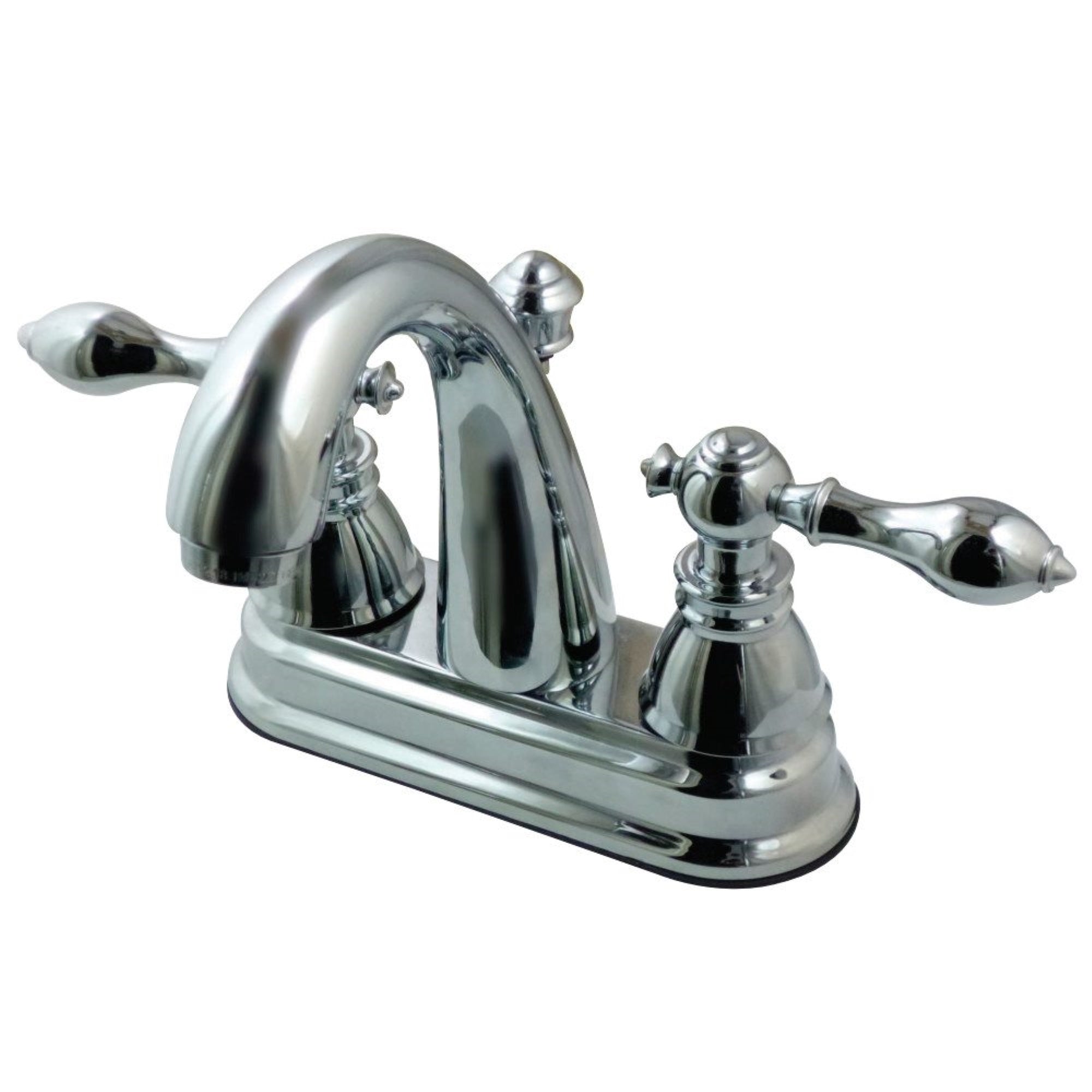 Fauceture Fsy5611Acl American Classic 4 In. Centerset Bathroom Faucet With Plastic Pop-Up, Polished Chrome