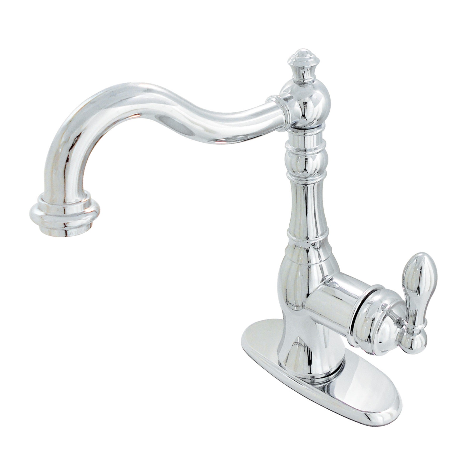 Fauceture Fsy7701Acl American Classic Single-Handle Bathroom Faucet With Push Pop-Up And Cover Plate, Polished Chrome
