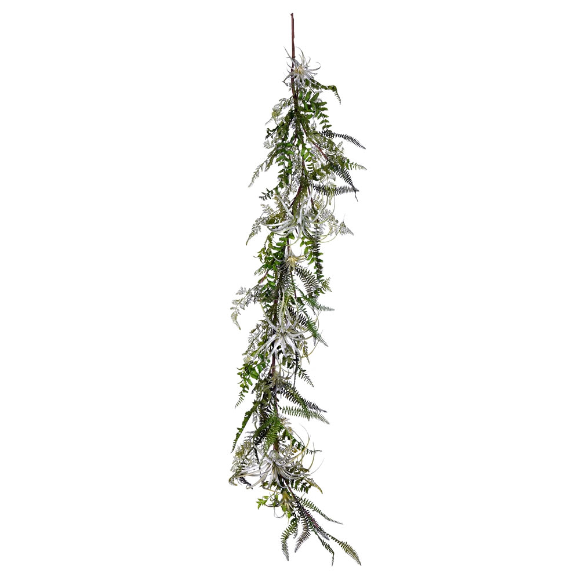 72” Green Fern Garland